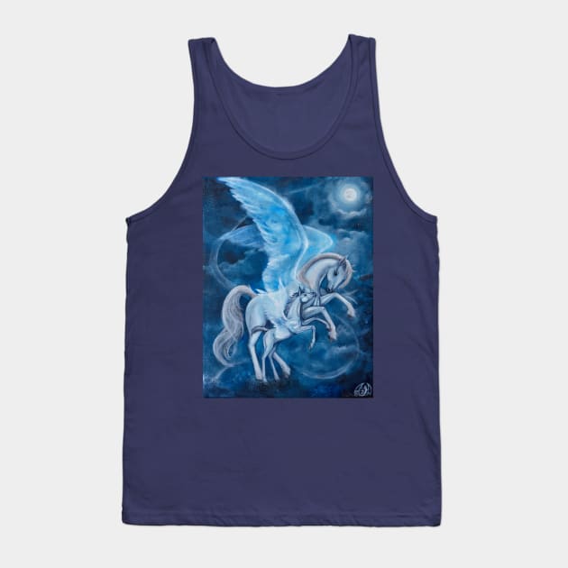 Moonlight dance Tank Top by Draconisa Art